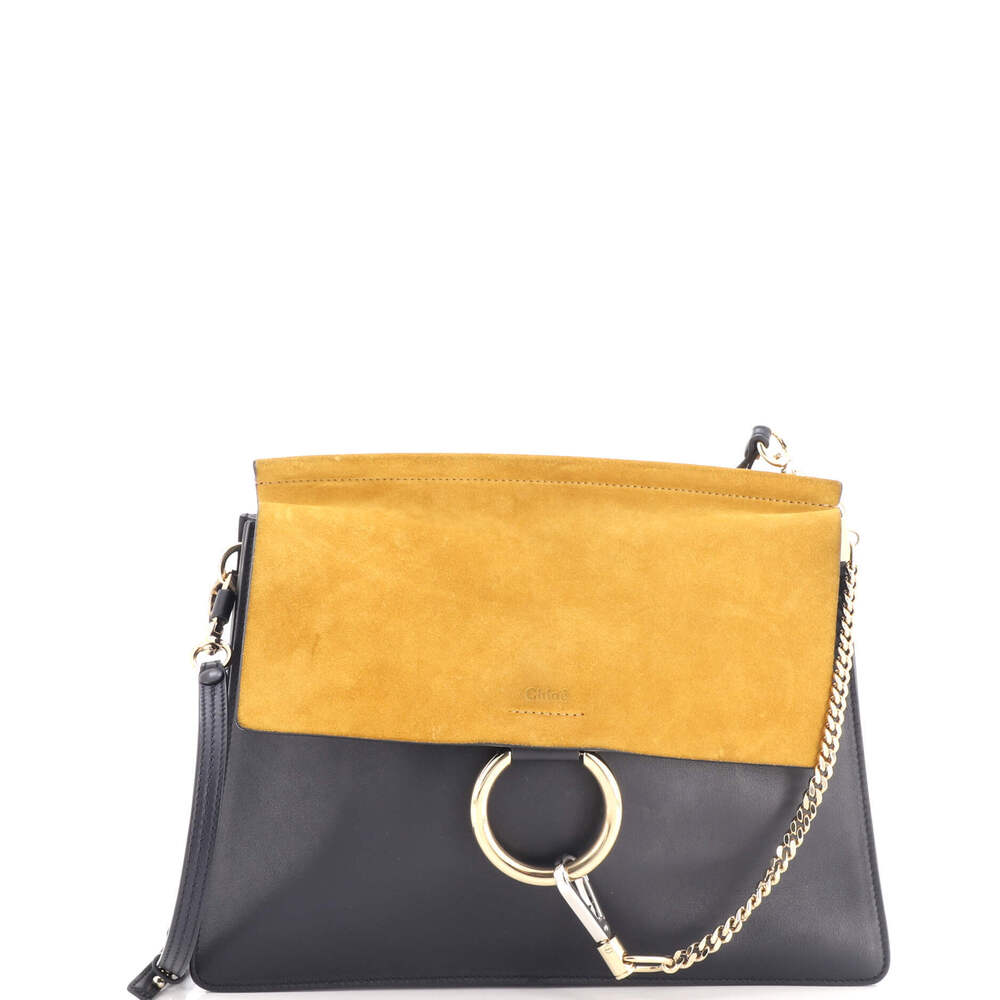 Chloe Medium Faye Shoulder Bag Leather and Suede
